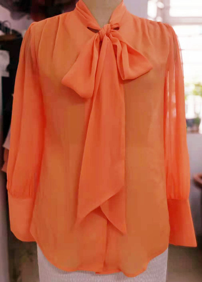 Ladies' Light-familiar Design See-through Shirt