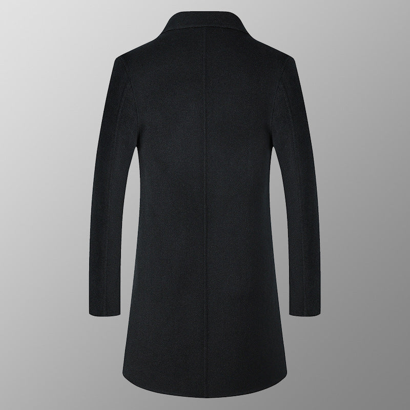 Long Business Casual Windbreaker High-end Wool Top