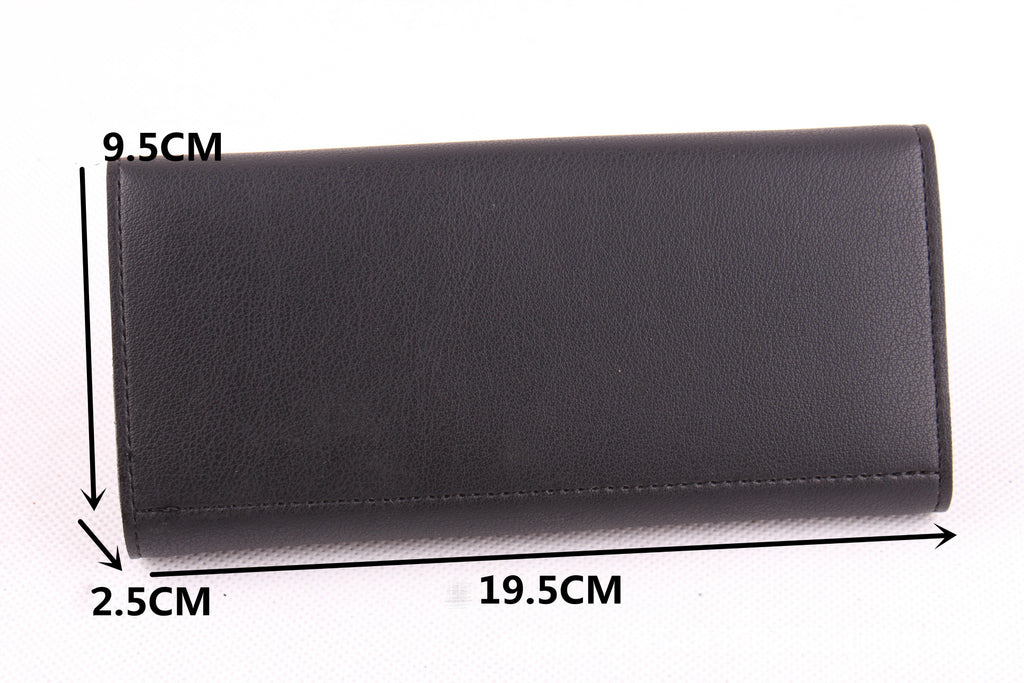 New ladies wallet Love Simple and stylish large capacity multi-card buckle wallet