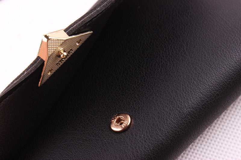 New ladies wallet Love Simple and stylish large capacity multi-card buckle wallet