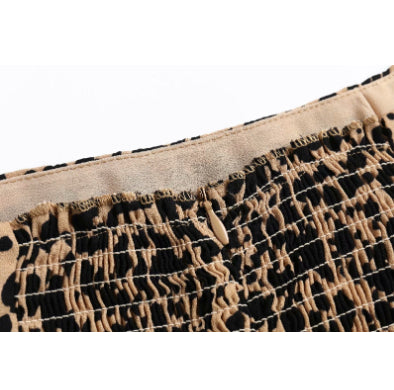 Fashion Printed Temperament Commute Pullover High Waist Dress Women