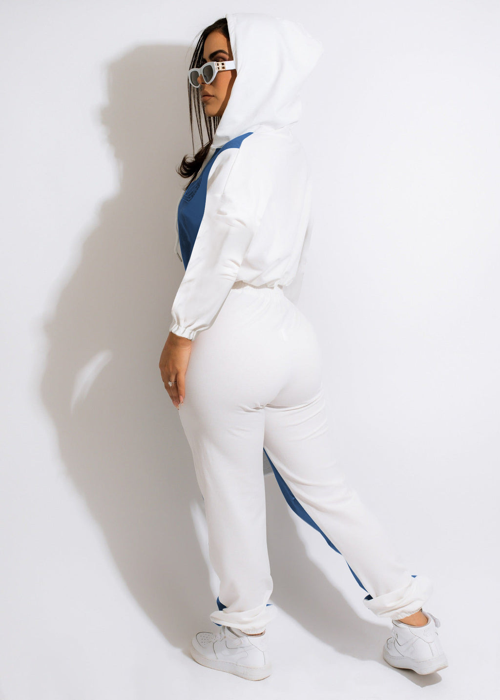 Women's Casual Denim Fashionable Jacket Trousers Suit