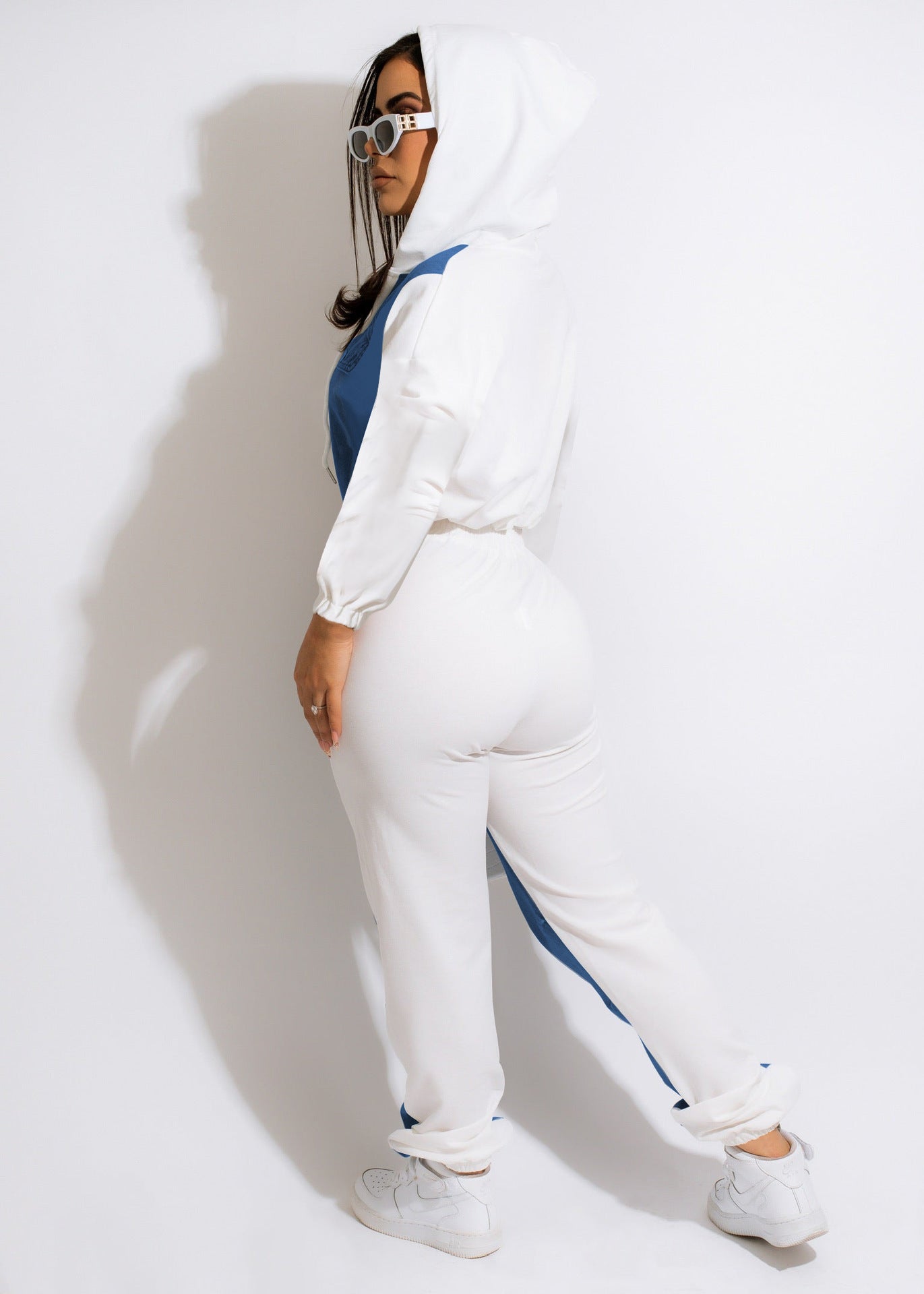 Women's Casual Denim Fashionable Jacket Trousers Suit