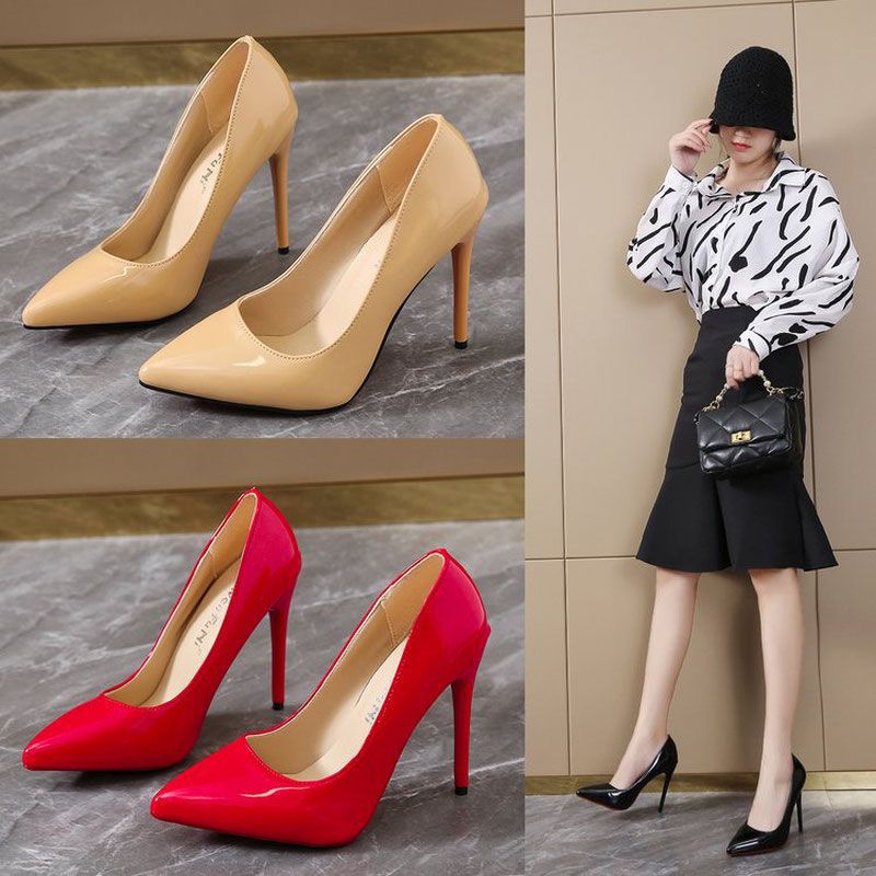 Plus Size Women's Shoes High Heels Sexy Stiletto Heel Fruit Color