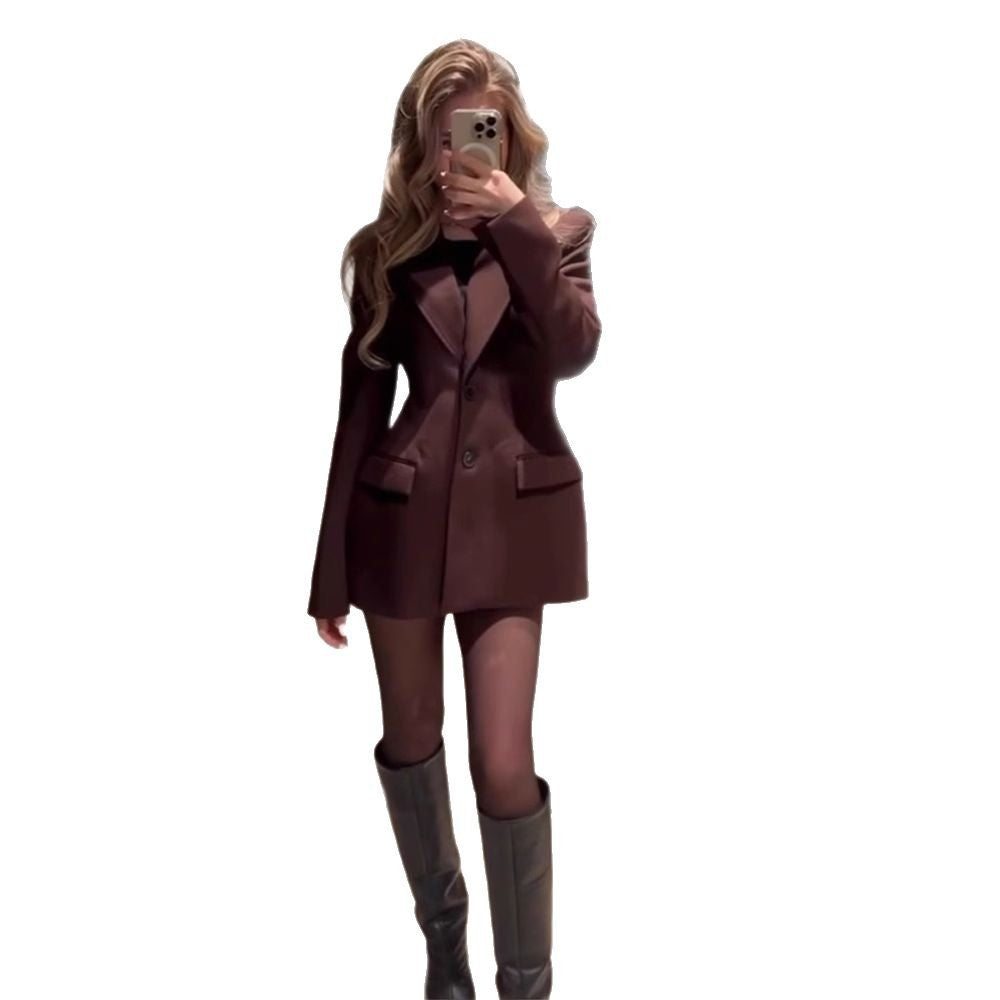 Temperament Waist-controlled Suit Jacket Skirt Outfit