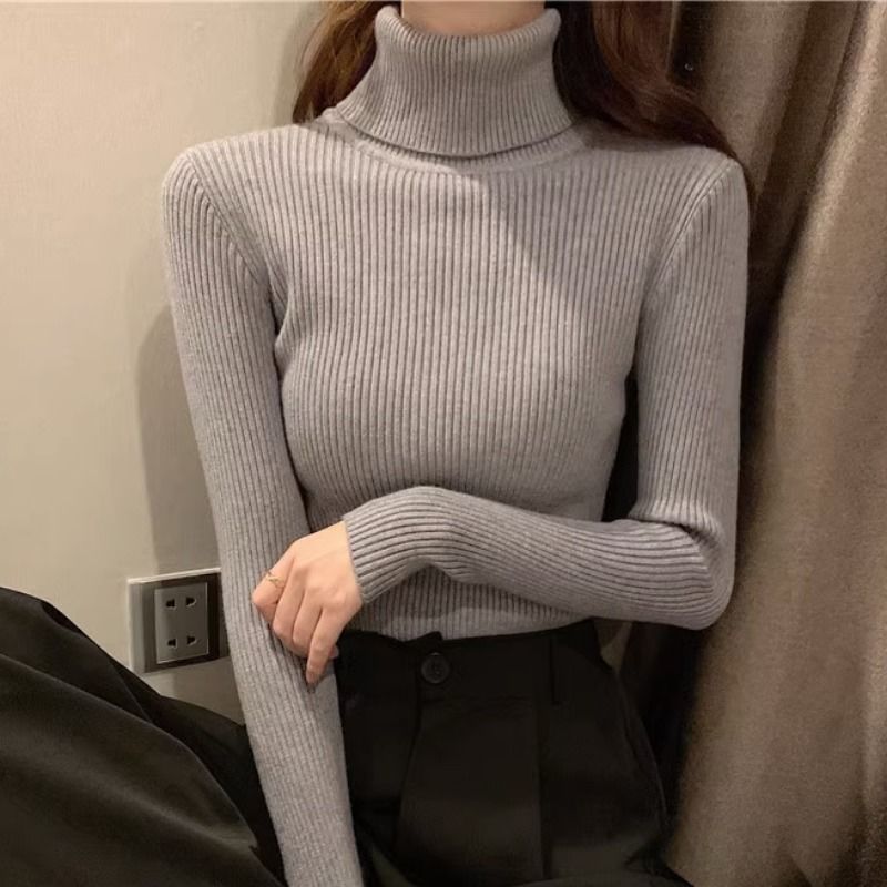 Turtleneck Knitted Sweater For Women AutumnWinter 2024 New Arrival