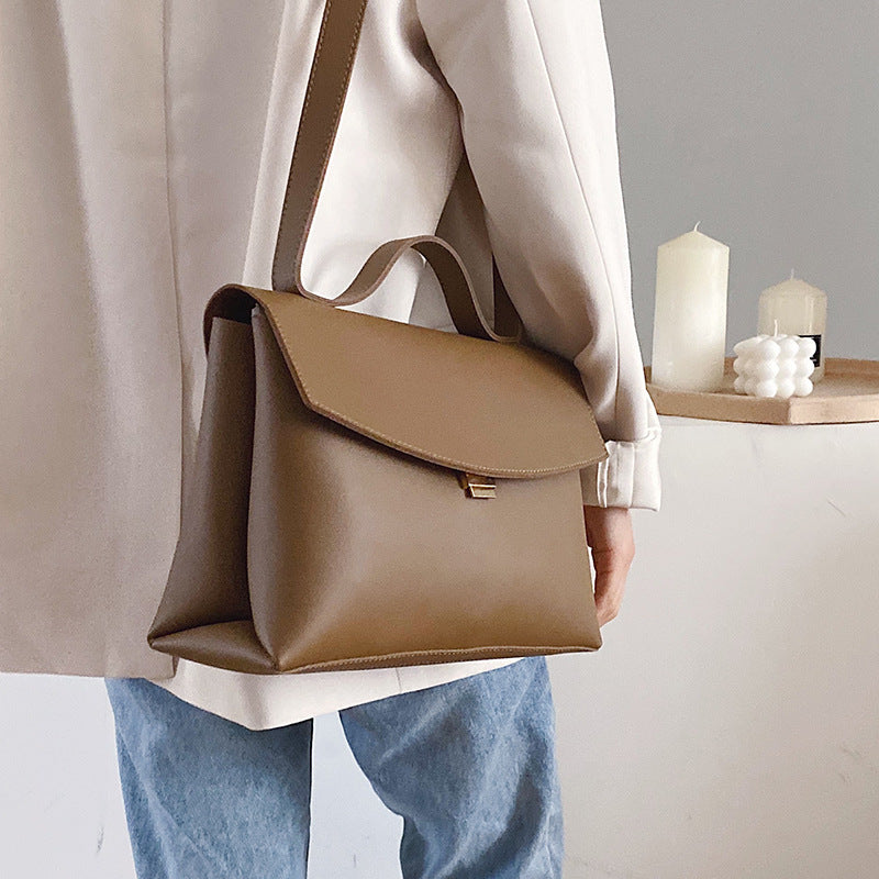 Large Capacity Bag With Foreign Air Cross Over One Shoulder Tote