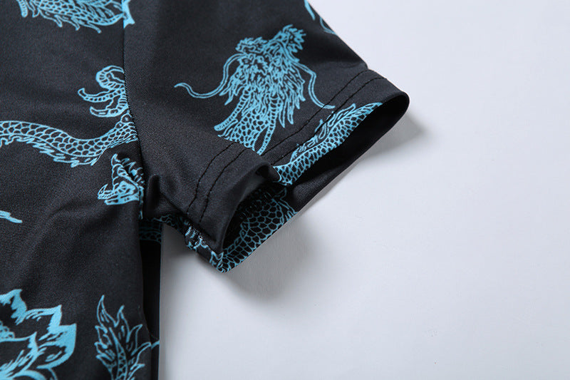 Fashion Women's Wear Round Neck Hollow-out Short Sleeve Slim Dress