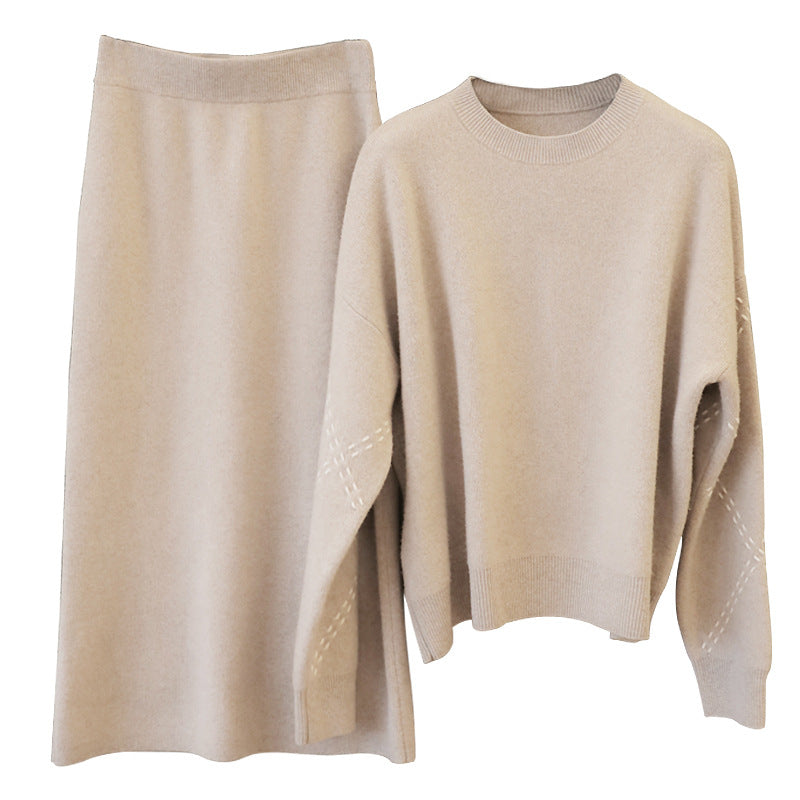 European And American Entry Lux Classic Style Knitting Suit