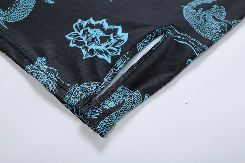 Fashion Women's Wear Round Neck Hollow-out Short Sleeve Slim Dress