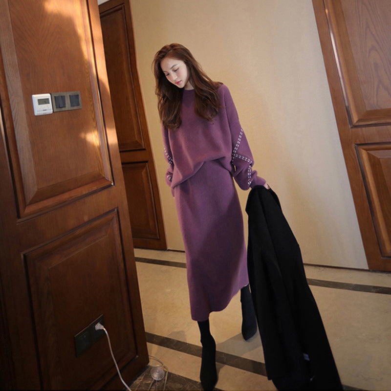 European And American Entry Lux Classic Style Knitting Suit