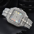 Men's Square Fashion Trend Full Diamond Watch