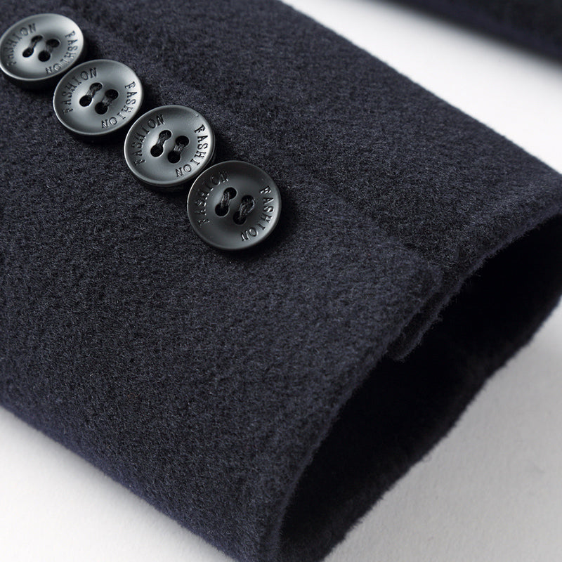 Long Business Casual Windbreaker High-end Wool Top