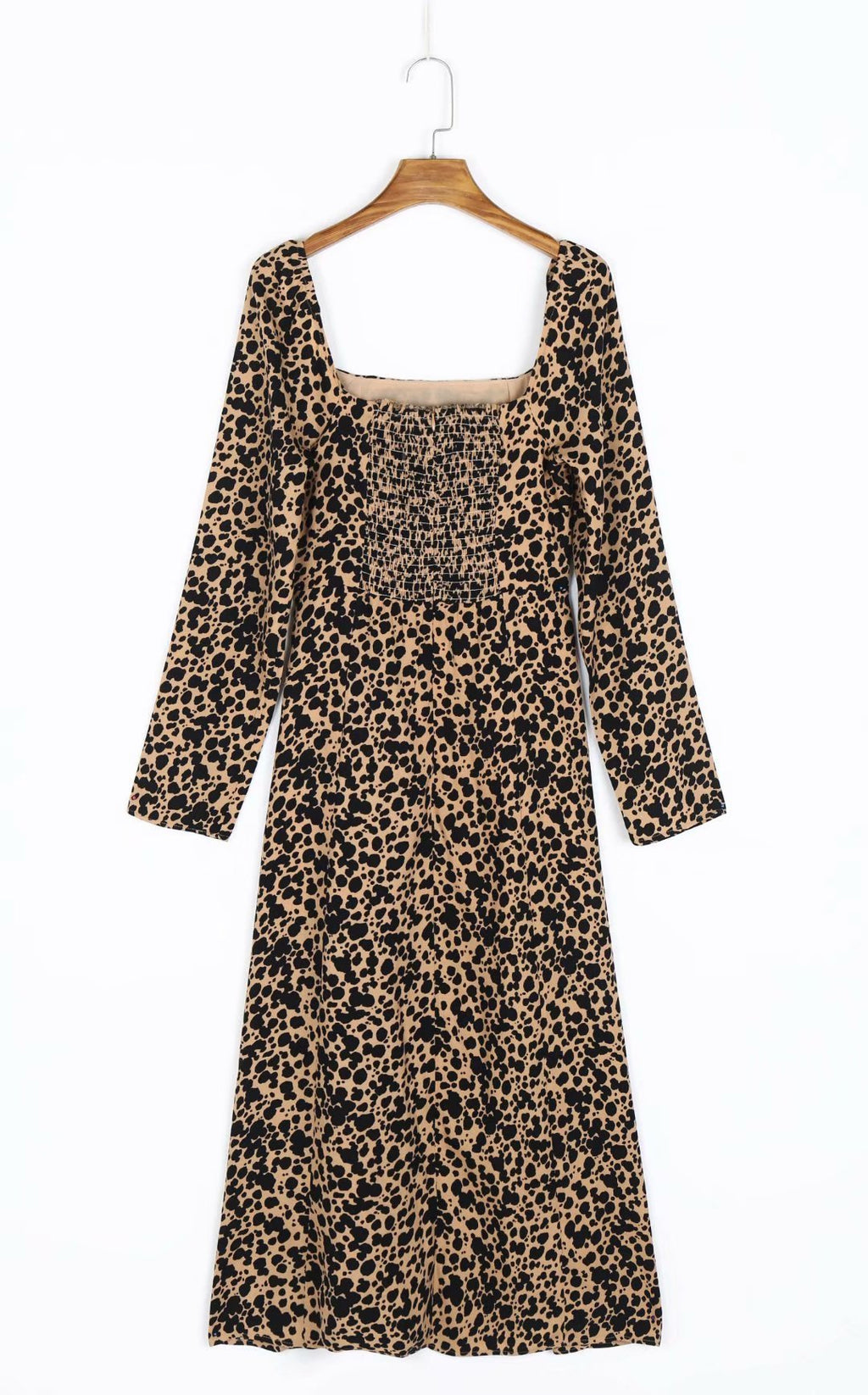 Fashion Printed Temperament Commute Pullover High Waist Dress Women