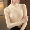 Double-sided Bottoming Shirt Sweater Basic Round Neck Brushed Long Sleeve Keep Warm Inner Match